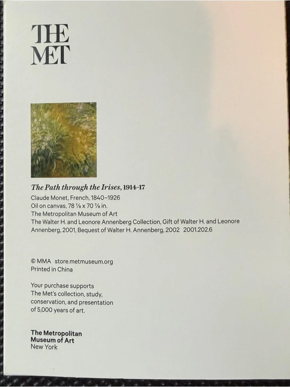 THE‎ METROPOLITAN MUSEUM OF ART 